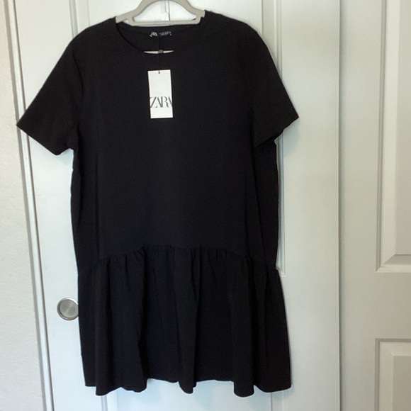Zara Dresses & Skirts - Zara Black Drop Waist Dress L NWT